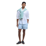 Barbour Staple Logo 5' Swim Shorts In Ocean Sky