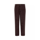 Barbour Stretch Cord Relaxed Trousers In Dark Oak