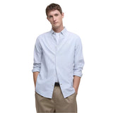 Barbour Striped Oxtown Tailored Shirt In Navy