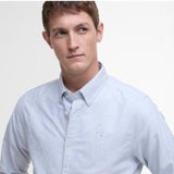 Barbour Striped Oxtown Tailored Shirt In Navy