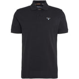 Barbour Tartan Pique Polo Shirt In Black/Cedarwood