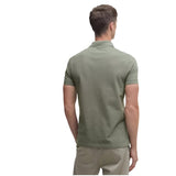 Barbour Tartan Pique Polo Shirt In Green Slate