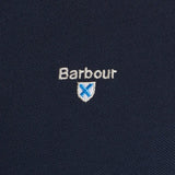 Barbour Tartan Pique Polo Shirt In New Navy