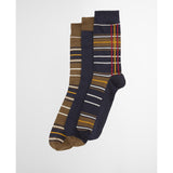 Barbour Tartan Sock Gift Box In Classic Tartan