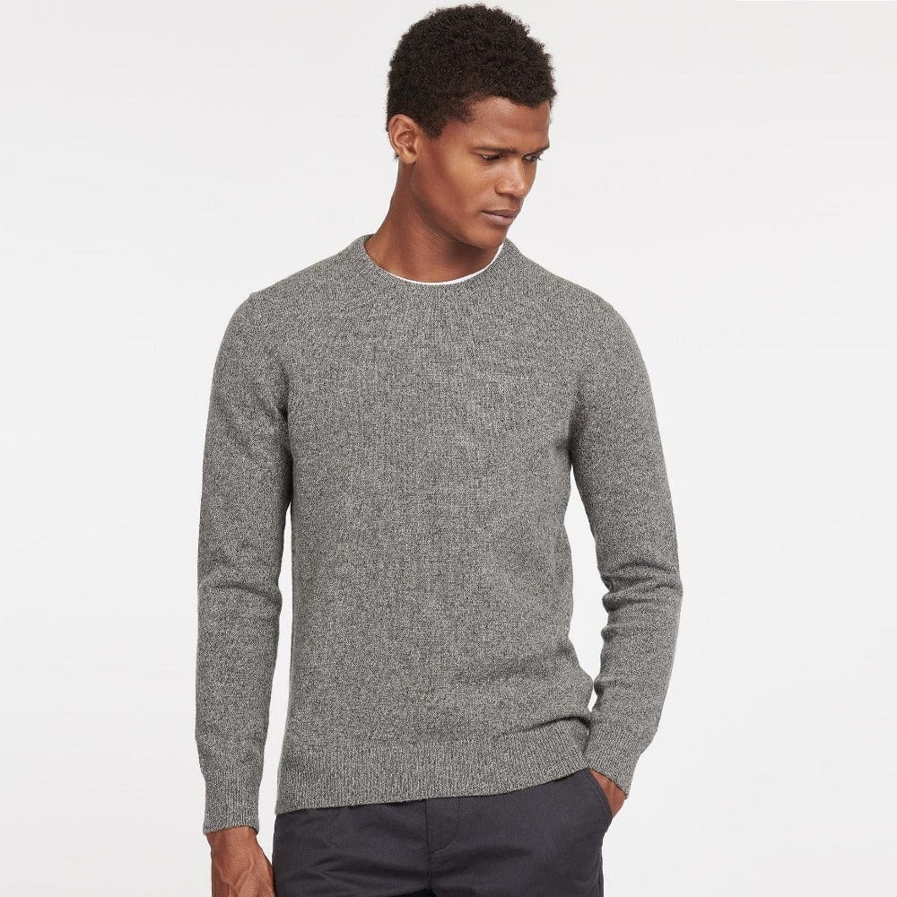 Barbour Tisbury Crew Neck Sweater In Grey