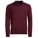 Barbour Tisbury Half Zip Sweater In Ruby