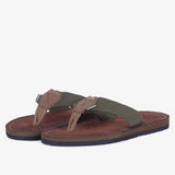 Barbour Toeman Beach Sandal In Olive
