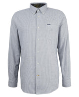 Barbour Turner Tailored Long-Sleeved Shirt In Classic Navy