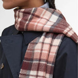 Barbour Vintage Winter Plaid Scarf In Fudge