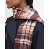 Barbour Vintage Winter Plaid Scarf In Fudge