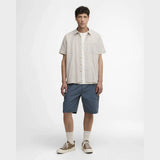 Barbour Wildfell Printed Short-Sleeved Relaxed Shirt In Neutral