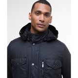 Barbour Winter Sapper Waxed Jacket In Navy/Midnight Oak