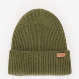 Barbour Women's Amble Beanie Hat In Dark Moss