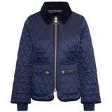 Barbour Women's Fitted Beadnell Quilt Jacket In Navy