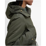 Barbour Women's Inola Showerproof Jacket In Olive/Ancient Tartan