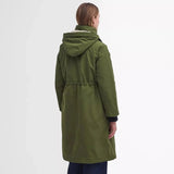 Barbour Women's Iris Waterproof Jacket In Moss/Sand/Pastel Pink