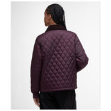 Barbour Women's Marla Quilted Jacket In Black Cherry/Dark Brown/Muted Tartan