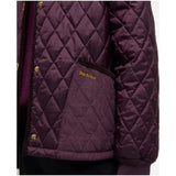 Barbour Women's Marla Quilted Jacket In Black Cherry/Dark Brown/Muted Tartan