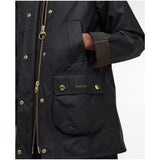 Barbour Women's Modern Beadnell Waxed Jacket In Black/Classic Tartan