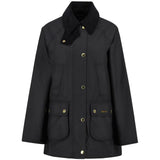 Barbour Women's Modern Beadnell Waxed Jacket In Black/Classic Tartan
