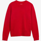 Barbour Woodhouse Wool-Cashmere Crew Neck Jumper In Crimson