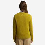 Barbour Woodhouse Wool-Cashmere Crew Neck Jumper In Pear