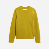 Barbour Woodhouse Wool-Cashmere Crew Neck Jumper In Pear