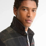 Barbour Woodlane Brushed Check Overshirt In Shadow Classic Tartan