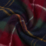 Barbour Wool Cashmere Scarf In Winterberry Tartan
