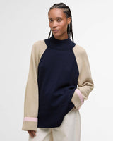 Barbour Wren Knitted Jumper In Navy