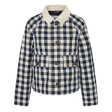 Barbour Maddison Gingham Casual Jacket In Navy