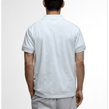 Barbour International Chapter Jacquard Texture Polo In White