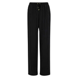 Barbour International Clara Relaxed Wide-leg Trousers In Black