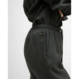 Barbour International Clara Relaxed Wide-Leg Trousers In Envy