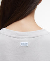 Barbour International Franchesca Logo Sweatshirt in Silver Cloud