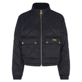 Barbour International Hamilton Quilted Bomber Jacket in Black