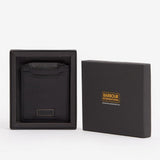 Barbour International Logo Leather Cardholder In Black