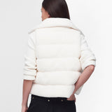 Barbour International Maguire Fleece Gilet in White