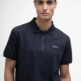 Barbour International Men's Chapter Jacquard Texture Polo In Black