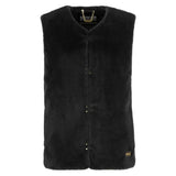 Barbour International Mialn Fur Gilet In Black