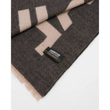 Barbour International Milla Logo Wrap Scarf In Oat Black