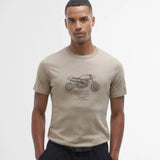 Barbour International Morley Graphic T- Shirt In Concrete