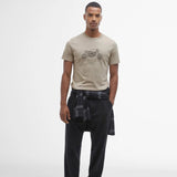 Barbour International Morley Graphic T- Shirt In Concrete
