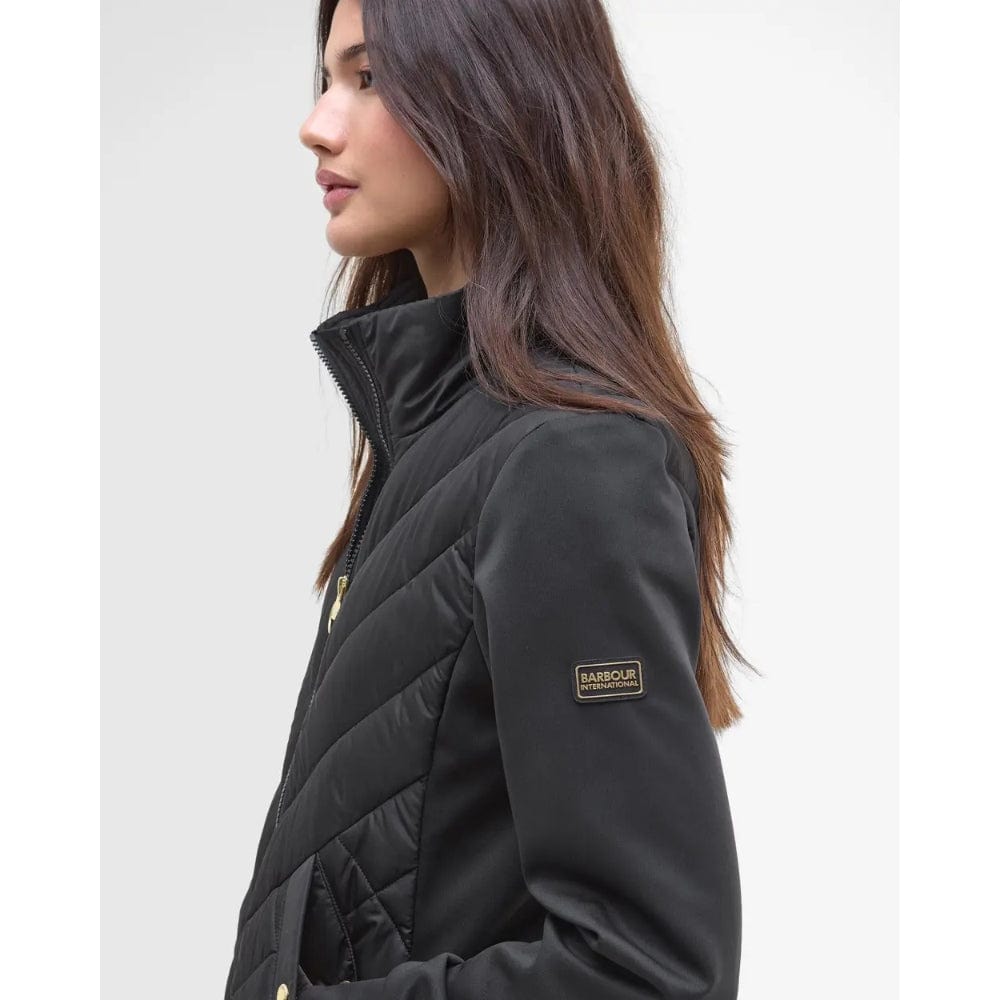 Barbour International Natalia Quilted Sweatshirt In Black