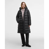 Barbour International Olivios Longline Puffer Jacket In Black