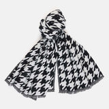 Barbour International Parson Reversible Check Wrap In Black/Chantilly