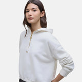 Barbour International Priya Half-zip Hoodie In Neutral