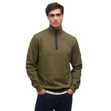 Barbour International Rufforth Quarter-Zip Sweatshirt In Light Sage