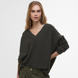Barbour International Sierra Knitted Jumper Envy