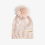 Barbour International Sparkle Beanie & Scarf Gift Set In Pink